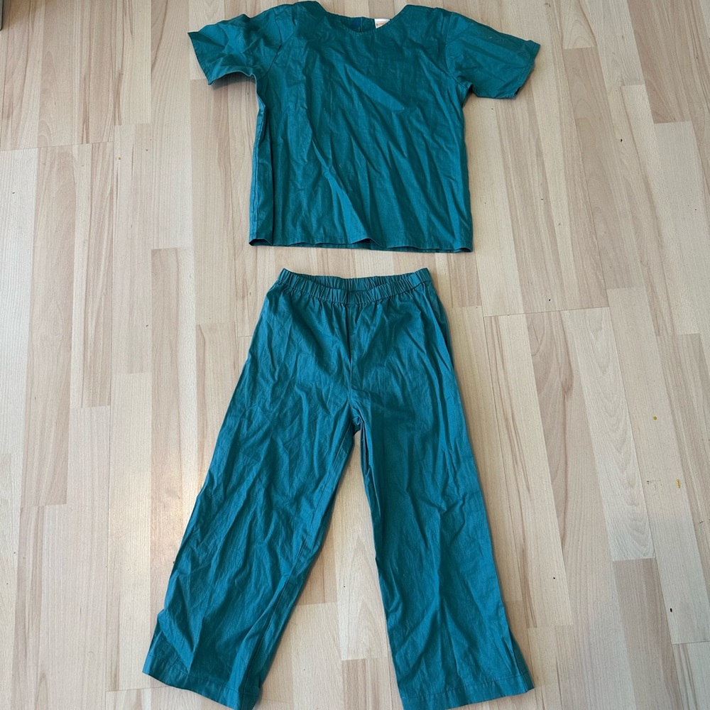 Kids Teal Two-Piece Doctors scrubs costume